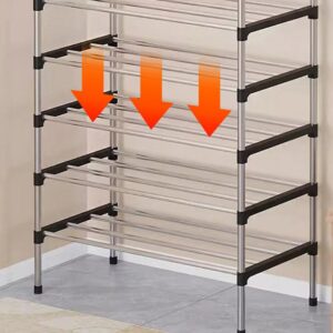 7 Tier Cabinet Storage Organiser Shoe Rack Stand Holder W Dust-proof Cover