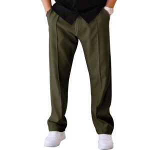 Men's Straight-Leg Athletic Casual Long Pants