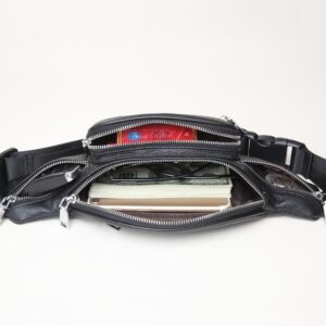 Mens Leather Waist Bag, Large Capacity, Durable First-Layer Cowhide