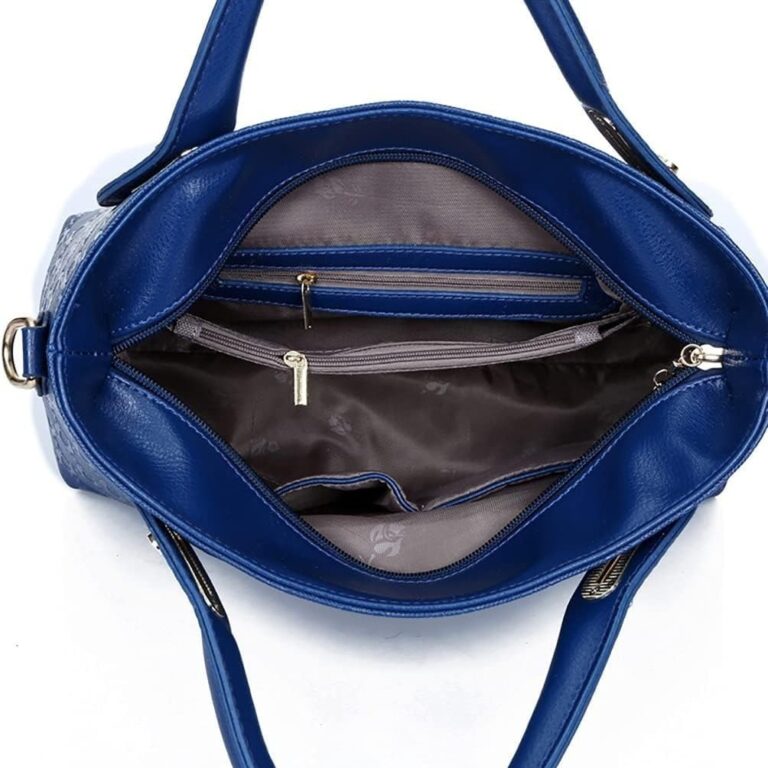 Women 4Pcs Top Handle Satchel Hobo PU Leather Handbag Set Large Tote Purse Shoulder Bag Card Holder