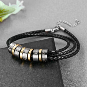 Men's Braided Leather Cord Bracelet