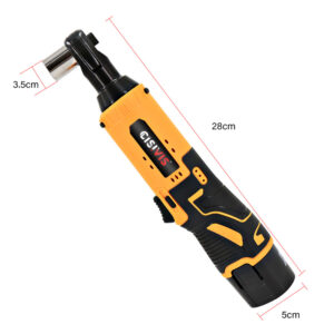 Elektrischer Akku-Rechts-Ratschenschlssel 3 8'' 90 Mit 580 Nm Drehmoment, Inklusive 2 Akkus