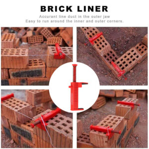 4Pcs Brick Liner Clamps Runner Wire Drawer Bricklaying Fixer Tool For Building