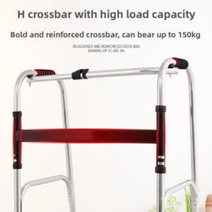 Folding Lightweight Aluminium Walking Frame Walker Zimmer Wheels Adjustable M4 R