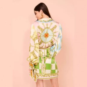 Women's Printed Holiday Fashion Casual Dress
