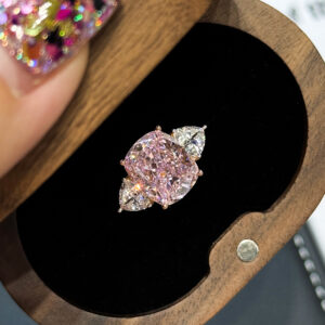 Dazzling Fire-Color Starry-Cut Zircon Elegant Minimalist Open-End Ring For Women