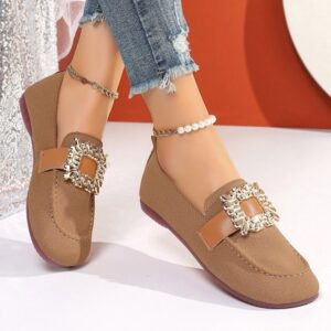 Square-toe Loafers With A Round Toe