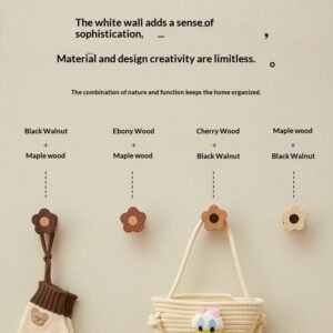 Wooden Creative Wall Hook For Entryway Door