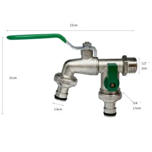 Zinc Alloy Four-way Dual-opening Dual-control Washing Machine Faucet Garden Faucet