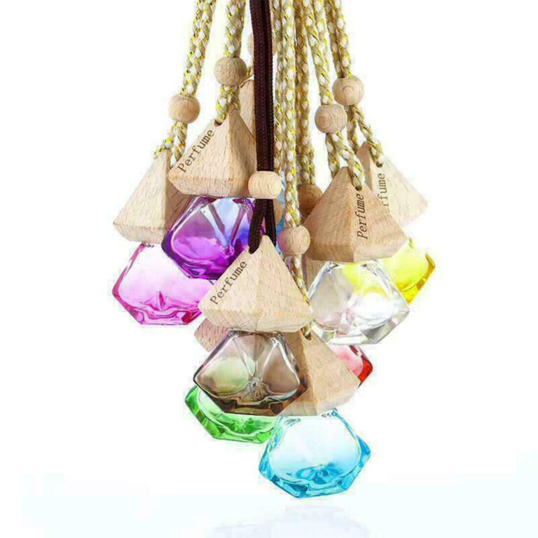 NEW 20x Hanging Empty Car Mini Perfume Bottle Diffuser Air Freshner Gadget Ornament UK