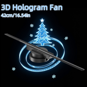 Wiilala 3D Hologram Fan 3D Circle App Hologram Advertising Display 224 Lights 16.5 WiFi Holographic LED Fan Creative Advertising Design Store Sign