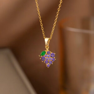 Stylish High-end Zircon Studded Necklace