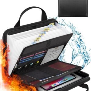 Support Pan European：Fireproof Document Bag Fireproof Briefcase Waterproof Money Safe