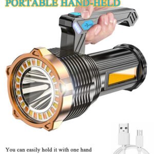 Most Powerful 1200000lm LED Flashlight Super Bright Torch Lamp USB Rechargeable
