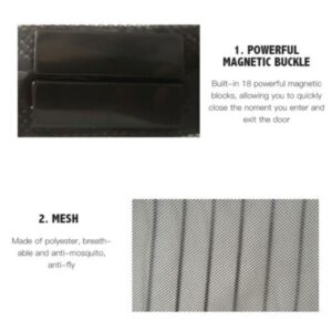 Anti Mosquito Insect Fly Bug Kitchen Curtains Magnetic Mesh Net Door Screen-white