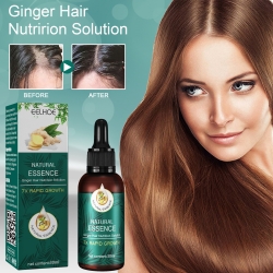 EELHOE Ginger Hair Care Essential Oil, Repair Hair Follicle Soft And Luster Hair Care Essential Oil