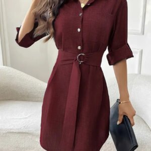 European And American Fashion Shirt Dress