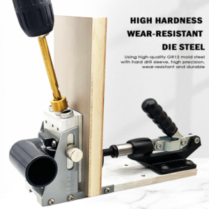 Wood Jig Pocket Hole Kit 12-33MM Drill Guide Carpentry Tool Woodworking Puncher
