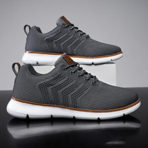 Plus-size Mens Shoes Flyknit Mesh Shoes Casual Sports Shoes