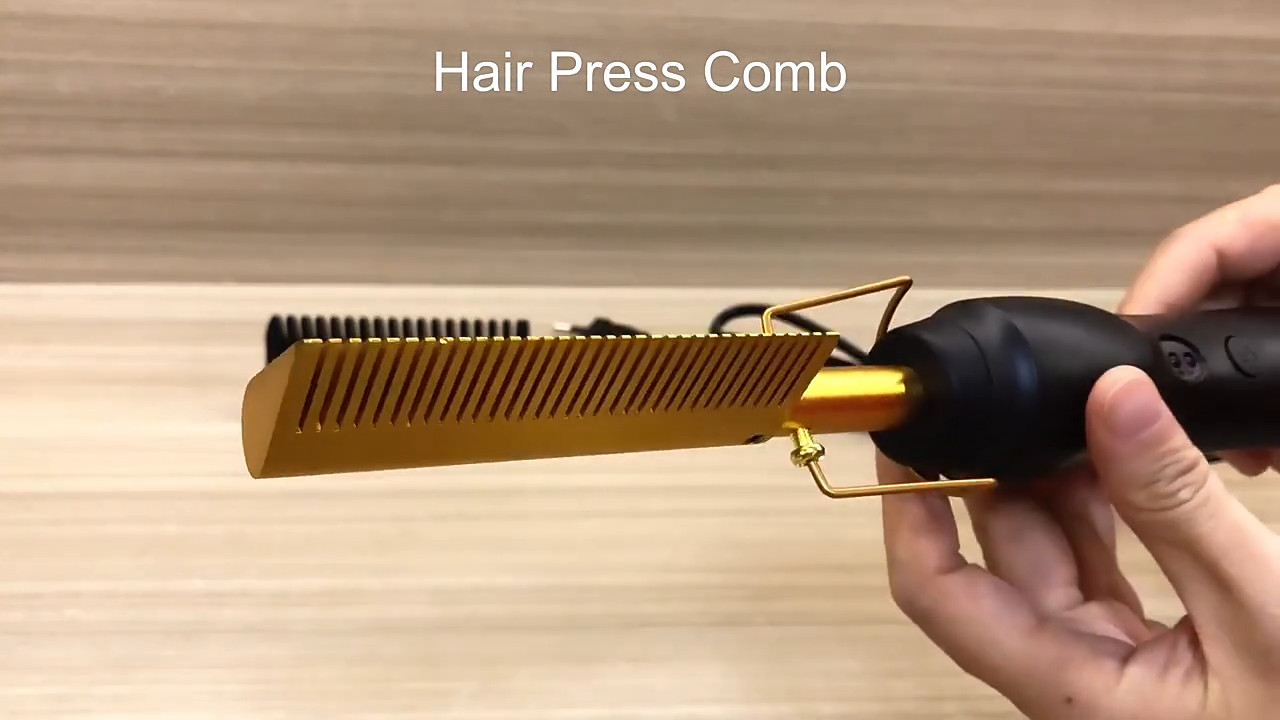 Press Comb Hot Comb Professional Hair Hot Comb Straightener Electric Hot Comb - Image 9