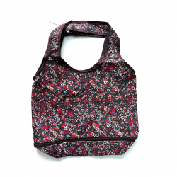 Reusable Shopping Bag Retractable Zipper Foldable Storage Tote Bag Eco-Friendly AFG109-brown-700056