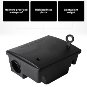 1-6x Defence Rat Bait Station Trap Lockable Control Box Rodent Poison Mouse