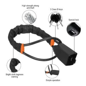 Steering Wheel Lock Anti-Theft Car Security Device Heavy Duty Seat Belt Lock