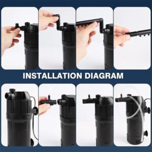 400L H Aquarium Fish Tank Internal Filter Submersible Filter All Pond Solutions