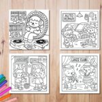 28 Pages Cutie Coloring Book Coloring Book For Adult Stress Reduction Colouring Book Valentine's Day Gifting, Birthday Party Gift, Drawing Supplies, Christmas Gift, Back To School Supplies