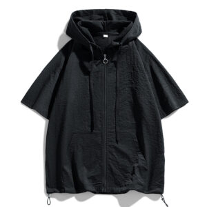 High-street Couple-matching Summer Shirt Cardigan Jacket Short-sleeve T-shirt