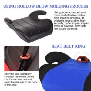 Car Booster Seat Chair Cushion Pad For Toddler 4- 12 Years Children Kids Sturdy Red 39.9X36.7X15.6