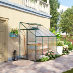 16 X 8 Ft Walk In Greenhouse, Polycarbonate Aluminum Frame, Adjustable Roof Vent,For Multiple Packages, Please Pay Attention To The Detailed Dimensions And Weight Of Each Package.