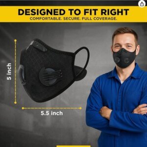 Anti-Verschmutzung Halb Gesicht Staub Maske Respirator Gesichtsschutz Mit Filter