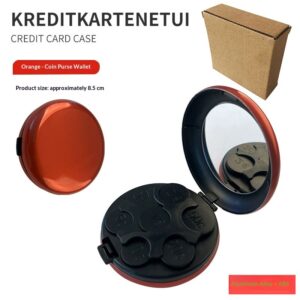 Portable Euro Coin Storage Box With Mirror