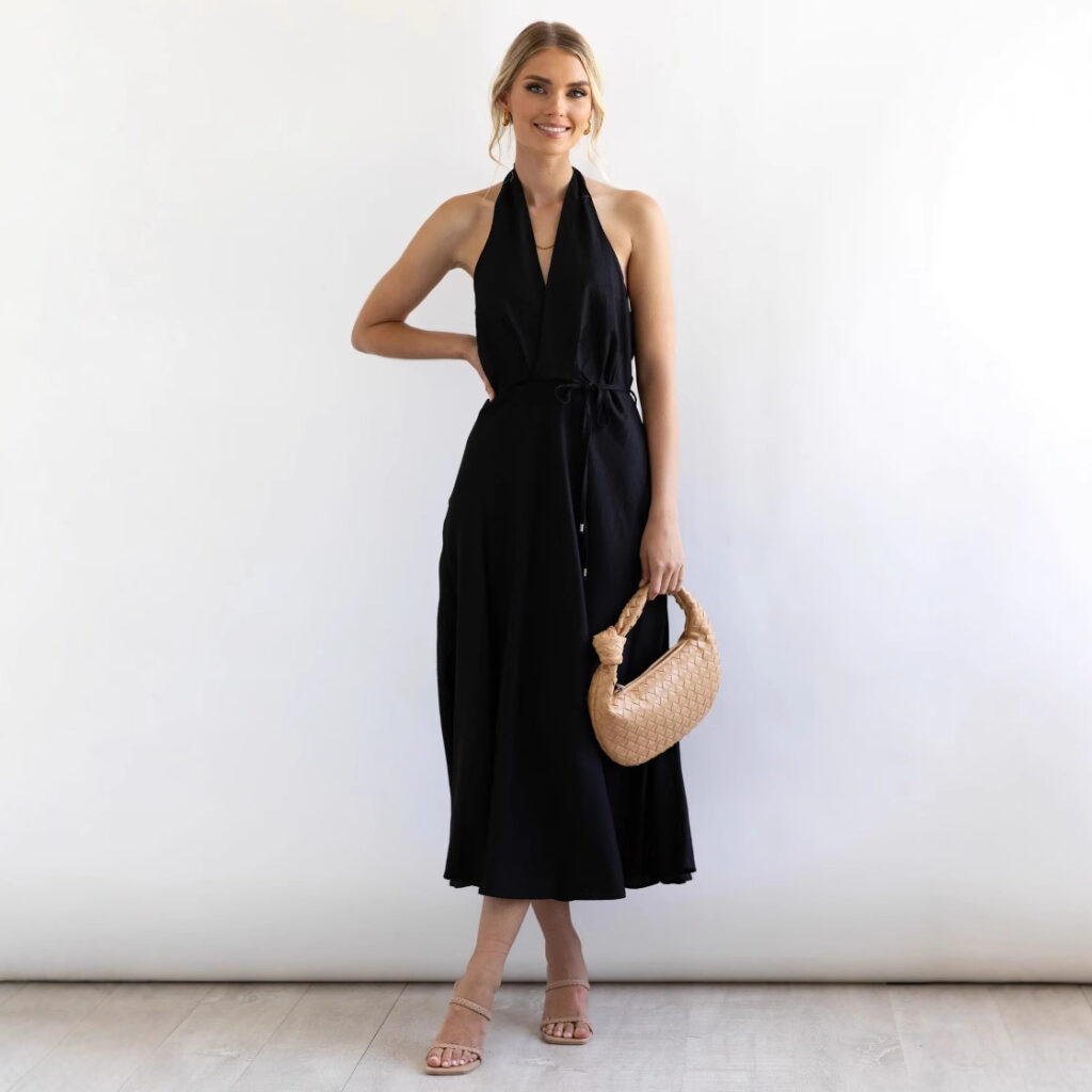 Women's New Halterneck Sexy Backless Dress