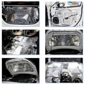 Car Engine Bay Bonnet Sound Deadener Noise Insulation Foam Proofing Heat-24 PCS
