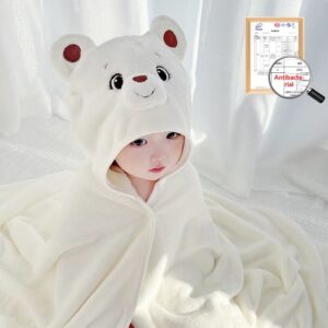 Childrens Bath Towel Boys And Girls Wearable Hooded Cape