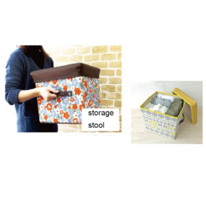Folding Ottoman Storage Stool Cube Footstool Stool Blanket Box With Cover AU
