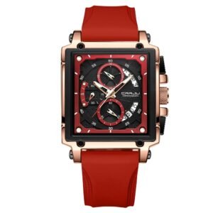 Simple Business Tape Mens Calendar Watch