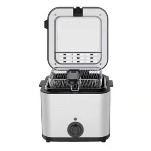 2. 5Ltr Compact 1 0 0W Electric Stainless Steel Deep Fat Fryer Non-stick Chip Pan