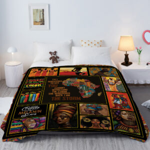 Black Women Fleece Throw Blanket Ultra Soft Cozy Ethnic African American Decorative Flannel Blanket For Home Bed Couch Chair Travel