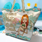Cartoon Beach Leisure Shoulder Bag Printed
