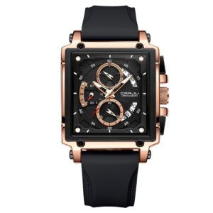 Simple Business Tape Mens Calendar Watch