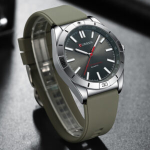 Simple Unisex Round Silicone-band Couples Watch Waterproof