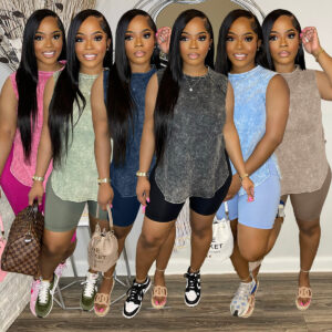 European And American Women’s Clothing Printed Casual Suit