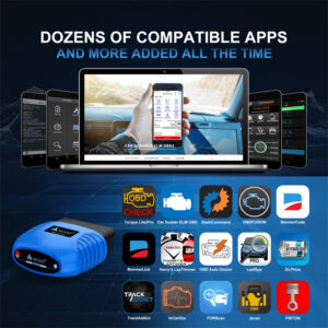 NEXAS Bluetooth 50 OBD2 Diagnostic Scanner For IOS And Android