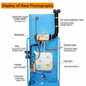 12V Heater 5KW Air Tank Remote Control LCD Thermostat Caravan Motorhome