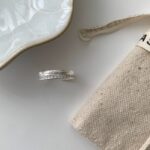 Sweet Double Layer Plain Band Ring For Women, Minimalist Cool Style, INS Fashion, Zircon Adjustable Index Finger Ring