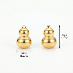 925 Sterling Silver Elegant Radiant Gourd Shaped Stud Earrings with High Polish Finish
