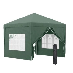 Outdoor 4-Point Folding Tent For Sun And Rain Protection